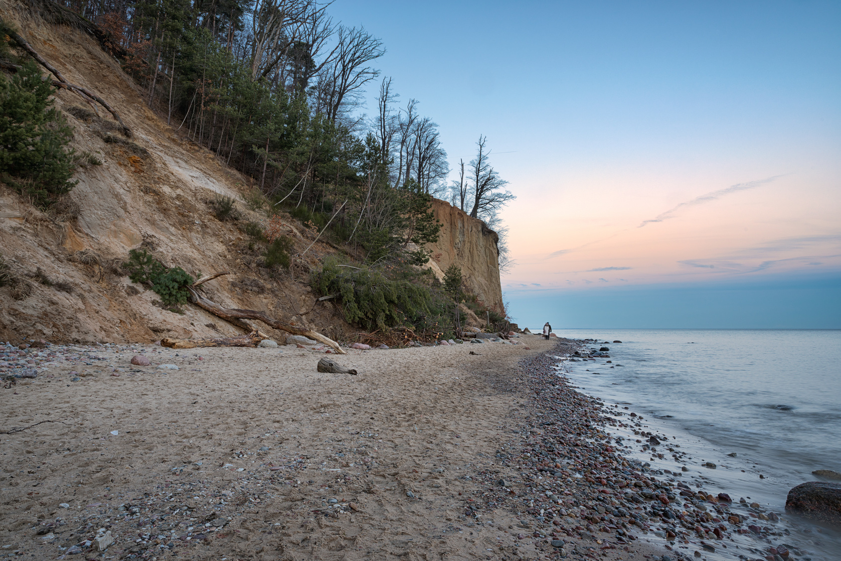 Plaża, klif w Orłowie