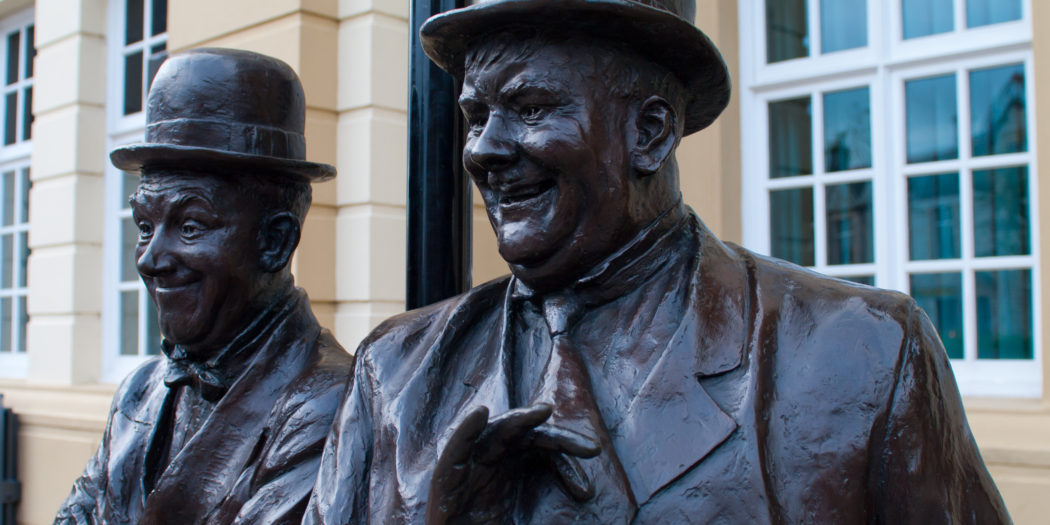 Laurel i Hardy rzeźba